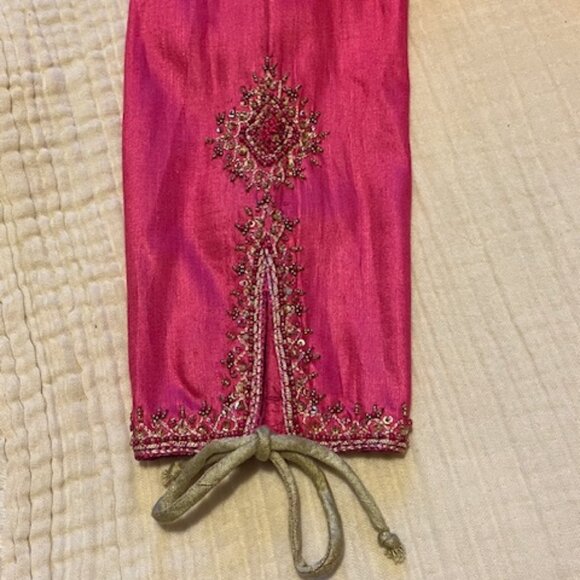 Pink Embellished Indian Ethnic Kurta Small/36 - Picture 7 of 10